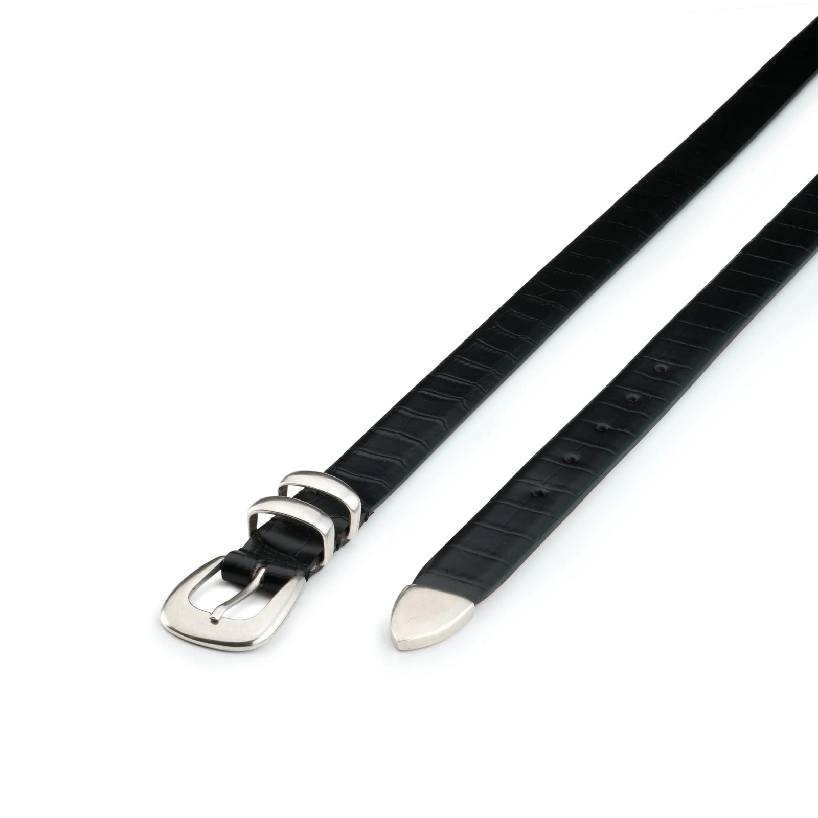 Silver Ostrich – Luxury belts made in Italy – Coconuts Black Belt33
