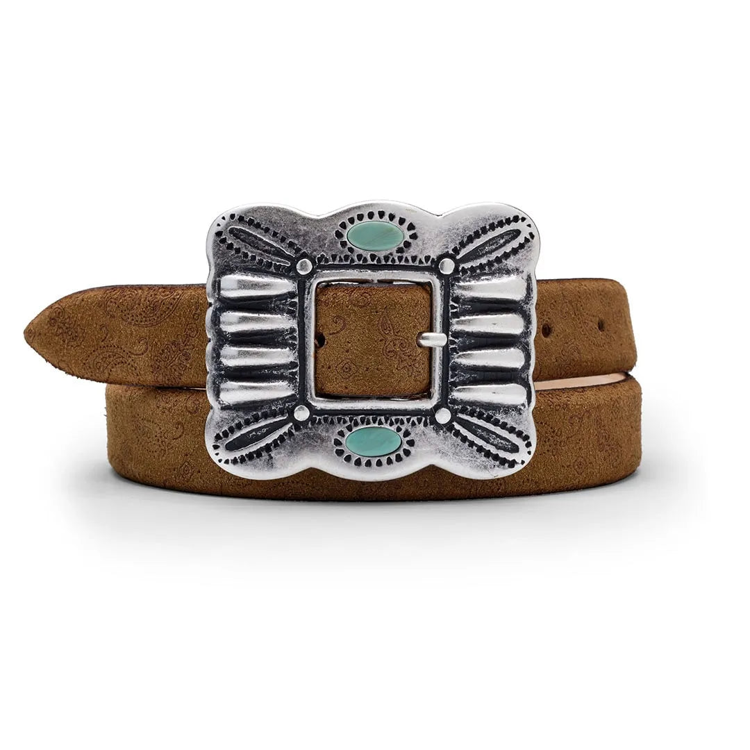 TURQUOISE - SILVER OSTRICH with ARIZONA LOVE