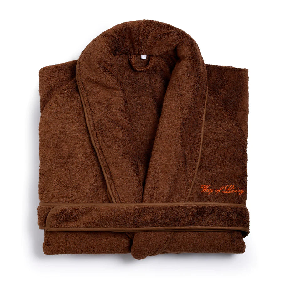 SILVER OSTRICH BATHROBE
