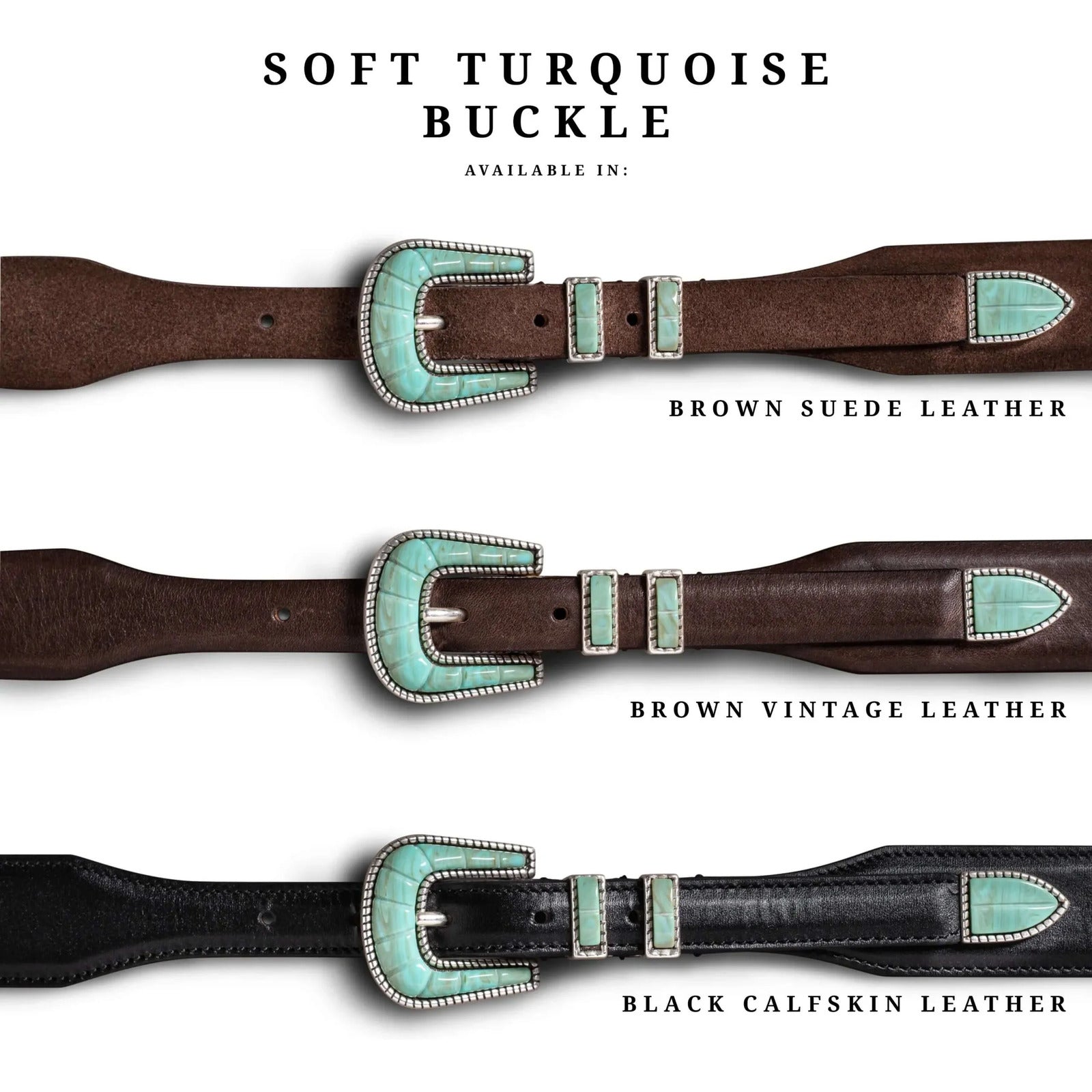 Silver Ostrich Luxury Belts made in Italy – Crazy Color Collection-Soft Turquoise Buckle