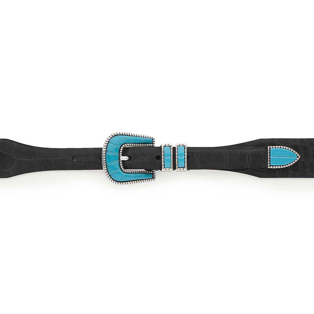 テント・タープ GAHGA 500cm BELT Black x Turquoise Crazy Color Turquoise Belt – Statement Leather | Silver Ostrich