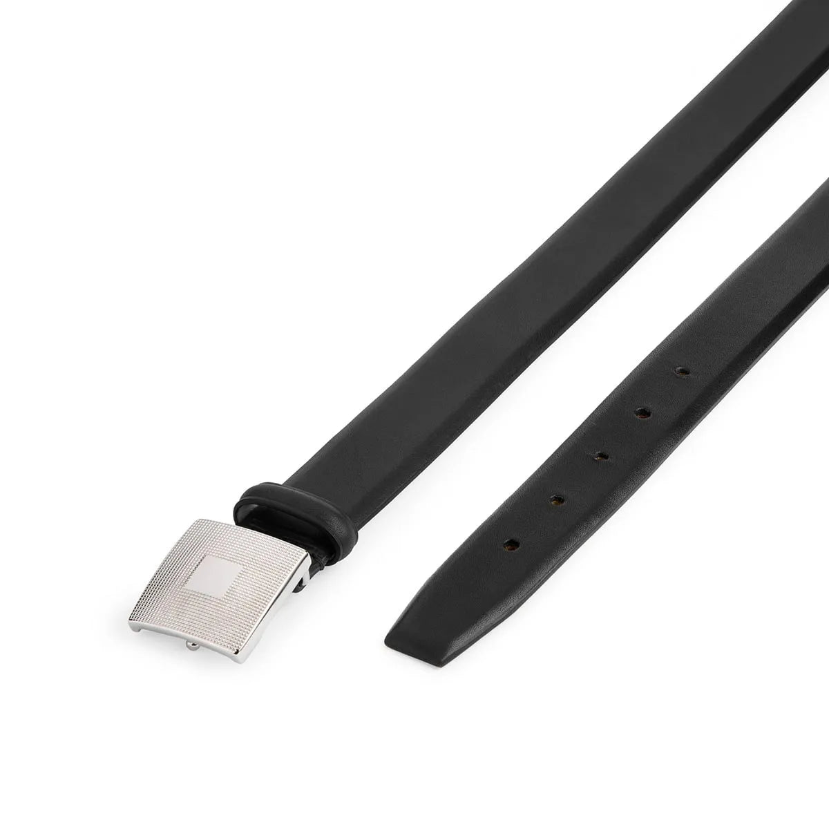 Silver Ostrich – GUILLOCHÉ BLACK BELT – Luxury Belts Handmade in Italy3