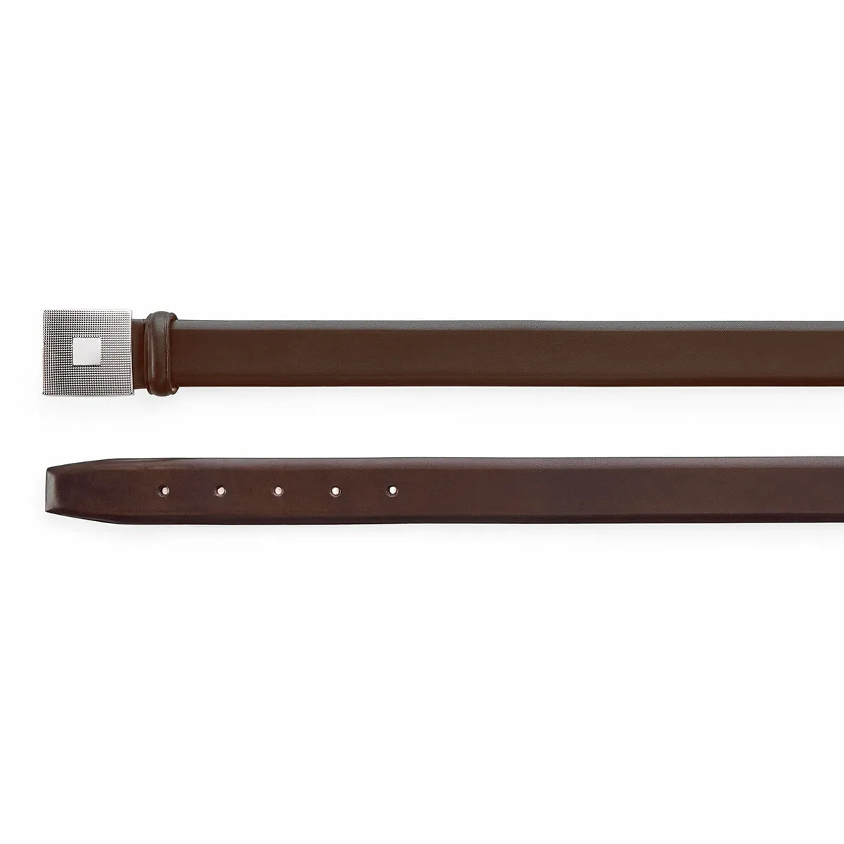 Silver Ostrich – GUILLOCHÉ BROWN BELT – Luxury Belts Handmade in Italy1