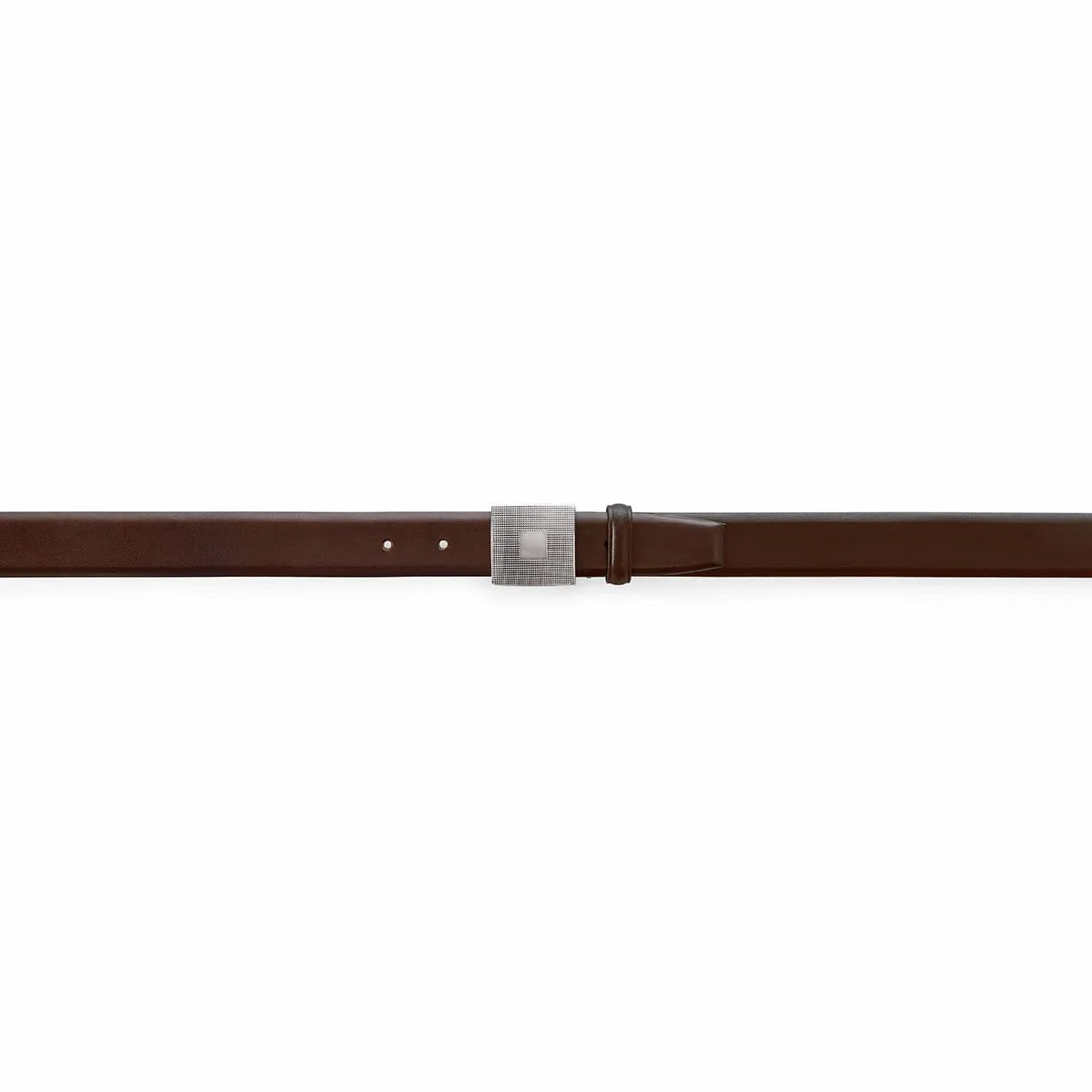 Silver Ostrich – GUILLOCHÉ BROWN BELT – Luxury Belts Handmade in Italy2