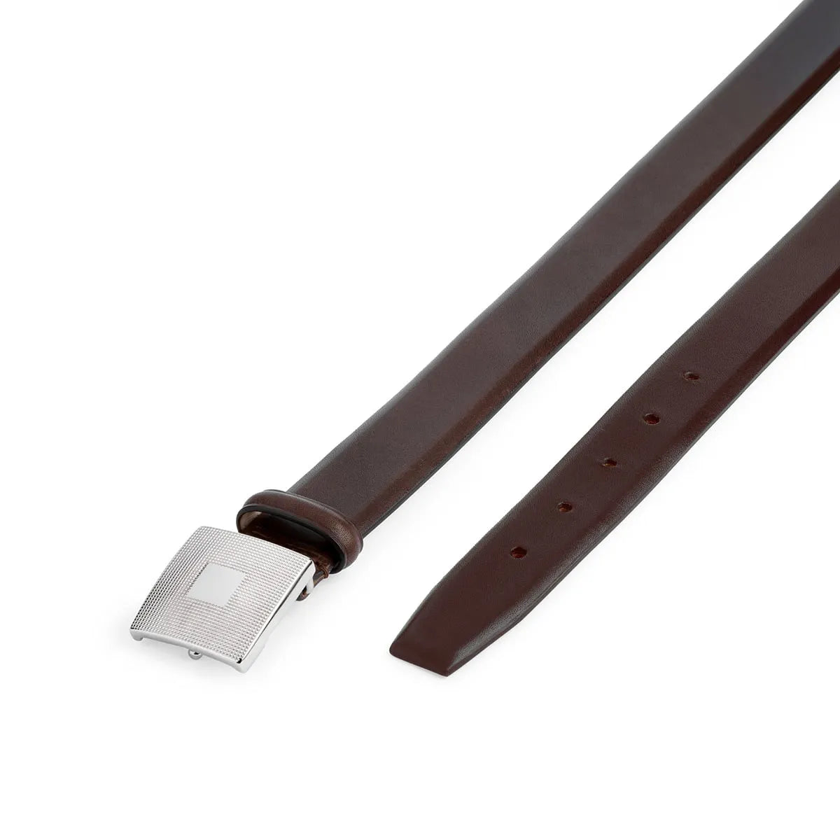 Silver Ostrich – GUILLOCHÉ BROWN BELT – Luxury Belts Handmade in Italy3
