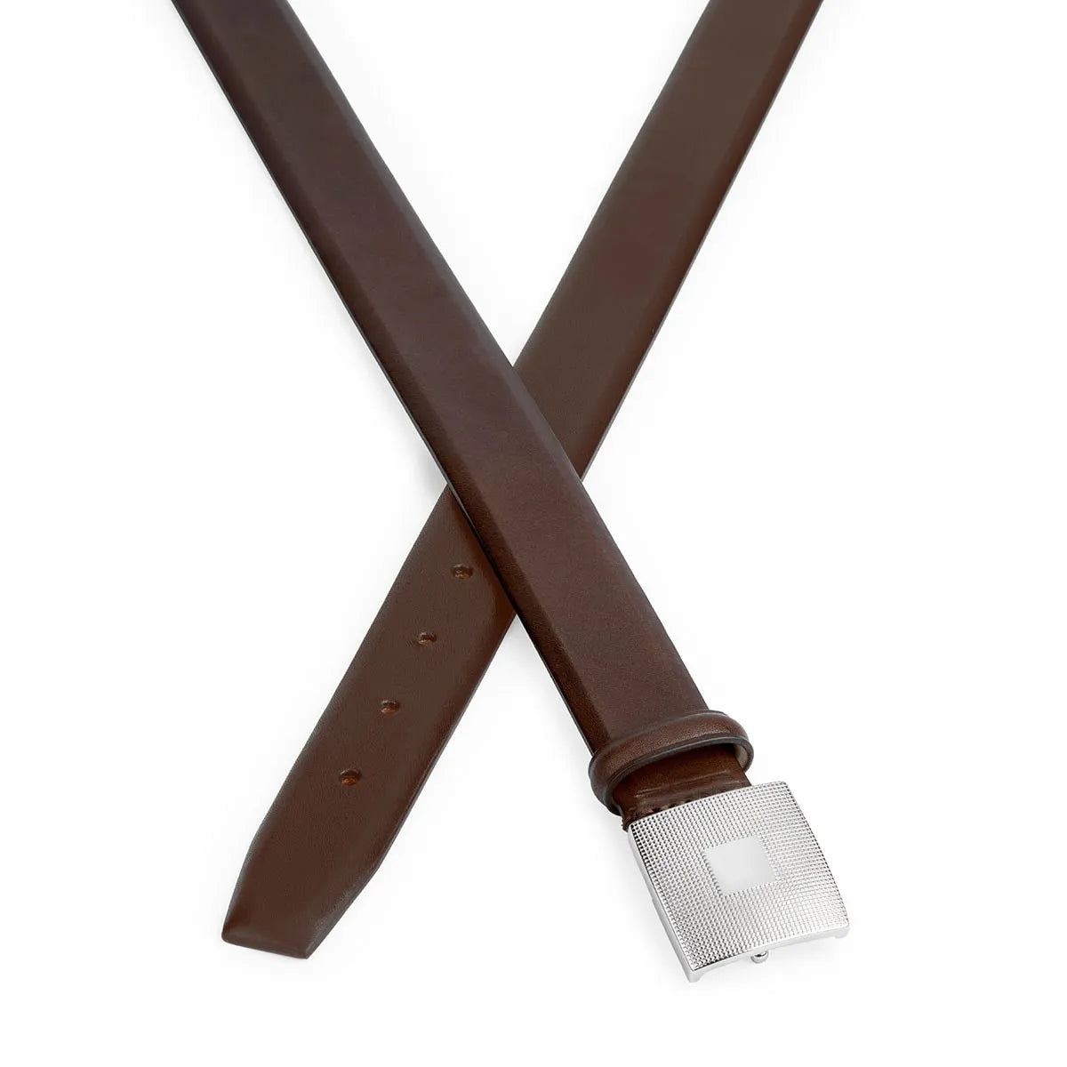 Silver Ostrich – GUILLOCHÉ BROWN BELT – Luxury Belts Handmade in Italy5