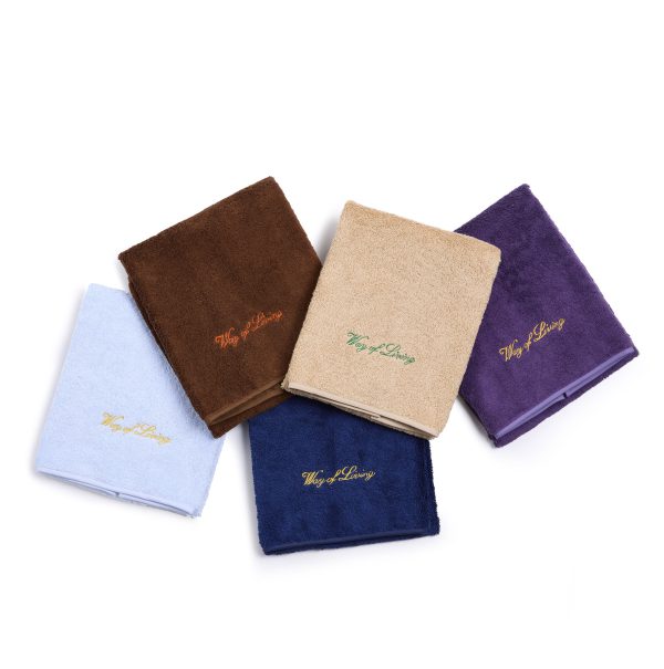 Silver Ostrich luxury cotton towel with embroidery, 5 colors